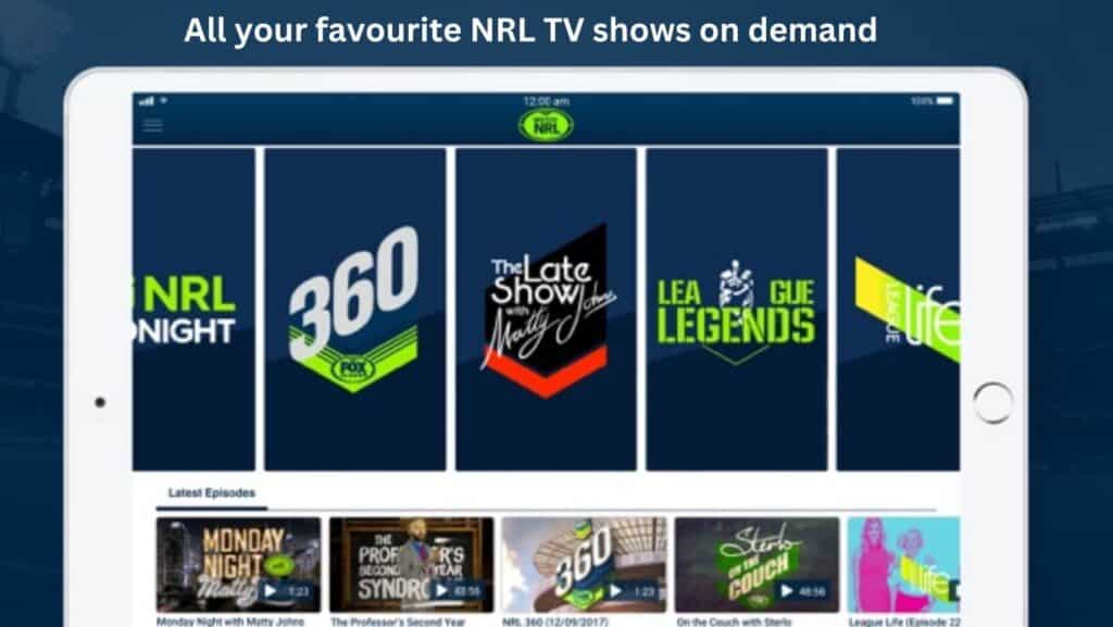 NRL on demand